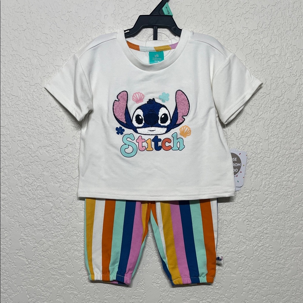 Disney Lilo & Stich Baby Girl 6/9 Months Matching set